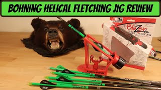 BOHNING HELICAL FLETCHING JIG REVIEW  How to Fletch Arrows [upl. by Bowlds231]