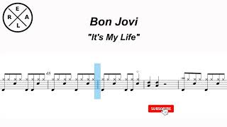 Its my Life  Bon Jovi Drum Score [upl. by Romeyn]