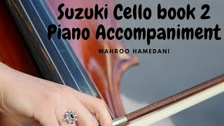 Suzuki cello book 2 piano accompaniment Minuet No1 [upl. by Miguela]