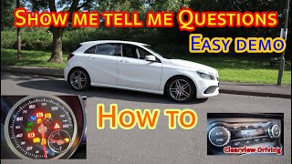 Show me Tell me questions 2021 UK DRIVING TEST  Easy Explanations With Demo [upl. by Ljoka526]