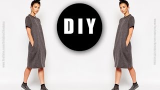 DIY Tshirt dress w pockets [upl. by Nidla948]