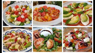 6 ensaladas frescas y saludables  LAS RECETAS DEL VERANO [upl. by Hicks]