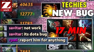 New MIDAS BUG On Techies  17 Min Full Items  Z Dota 2 Channel [upl. by Colly]