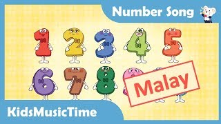 Number Song 110 in Malay  Learn Malay  Bahasa Melayu  KidsMusicTime [upl. by Manus]