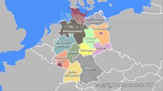 Deutschland im Überblick  16 Bundesländer [upl. by Esma]