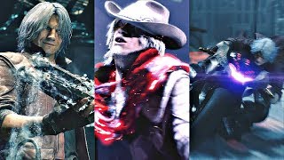 DEVIL MAY CRY 5  All Dante Weapons Cutscenes amp Transformations [upl. by Metabel]