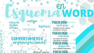 Esquema en Word💜 Fernanda [upl. by Ahtnama]