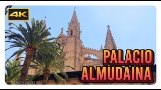 PALACIO REAL DE LA ALMUNDAiNA 4K  Palma Mallorca  Royal Palace  Cathedral [upl. by Enelrats]