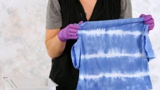 How to Make Tie Dye Stripes  Tie Dyeing [upl. by Nyliret]