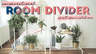 DIY Unconventional Room Divider  Small Space Solutions [upl. by Lull210]