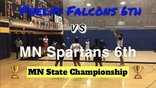 Phelps Falcons 6th vs MN Spartans 6th MN State Championship [upl. by Lledrev304]