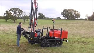 PROTECH EVO1 Tracked Post Driver The Future of Fencing One Man Operation [upl. by Aiyotal]