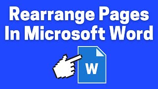 How to Rearrange Pages in Word the only way [upl. by Arley]