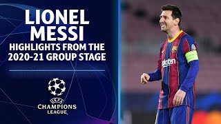 Lionel Messi Highlights From The 202021 Group Stage  UCL on CBS Sports [upl. by Cookie186]