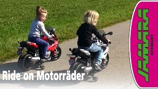 Jamara Kinderfahrzeug Ride on Motorräder BMW S1000XR [upl. by Truitt]