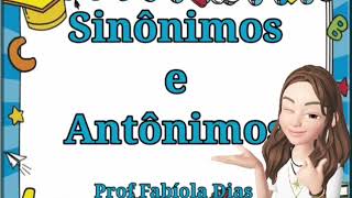 Sinônimos e Antônimos [upl. by Melas]