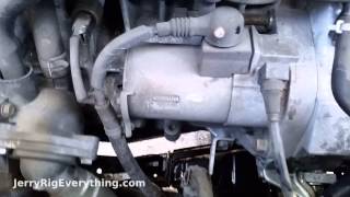 0206 Honda CRV Starter Motor Removal [upl. by Adnir]