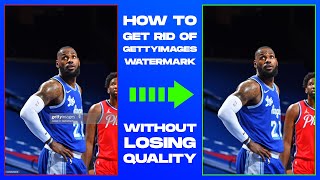 Getty Images Tutorial  How to Get Rid of the Watermark Without Losing Quality Photoshop [upl. by Anier]