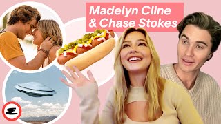 Outer Banks Stars Maddie Cline amp Chase Stokes on PDA Hot Dogs and UFOs  In or Out  Esquire [upl. by Gibbs619]