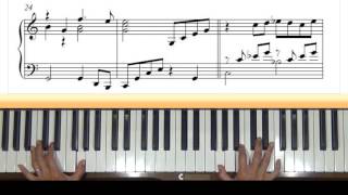 The Homecoming by Hagood Hardy Piano Tutorial [upl. by Aihsekin]