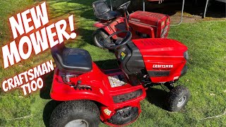 Craftsman T100 Mower Introduction [upl. by Adnohrahs]