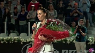 Flavia Pennetta Rome Retirement Celebration [upl. by Lenod318]