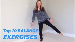 TEN BEST BALANCE EXERCISES from Physical Therapist [upl. by Etyak142]