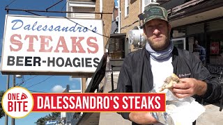 Barstool Cheesesteak Review  Dalessandros Steaks Philadelphia PA [upl. by Nyltac]