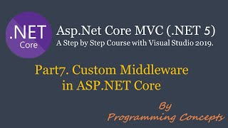 Part 7 Custom Middleware in ASP NET Core [upl. by Otha355]