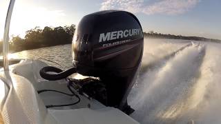 Mercury 150hp Fourstroke  WOT Smooth Water [upl. by Fernandina669]