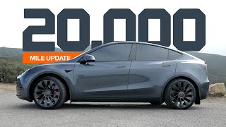 20000 MILE UPDATE  Tesla Model Y Performance [upl. by Slayton]