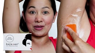 Kojie San Soap Review  Underarm Whitening First Impression  Beautymagz [upl. by Ailisab478]