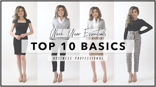 10 WORKWEAR ESSENTIALS Every Woman Needs to Own  How to Start Your First Work Wardrobe  Miss Louie [upl. by Llewxam]