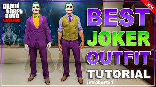 GTA 5 JOKER OUTFIT TUTORIAL BEST HOW TO CREATE JOKER [upl. by Meibers973]