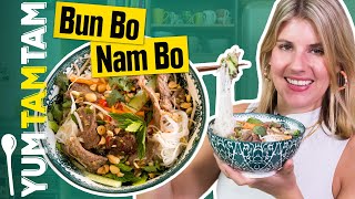 Bun Bo Nam Bo  Vietnamesischer Salat mit Reisnudeln Rindfleisch amp Chili  yumtamtam [upl. by Annodam365]