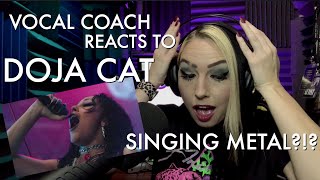 Doja Cat GOES METAL Voice Teacher Reacts to quotSay Soquot at MTV EMAs [upl. by Andros631]