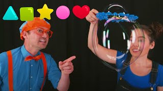 Blippi Learns Shapes and How To Make Big Bubbles  Fun and Educational Videos For Toddlers [upl. by Ainot653]