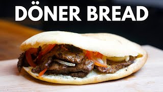 How to make Turkish Pita Bread  Homemade Doner Bread [upl. by Rodrick]