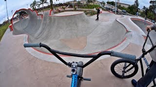 Riding BMX at Unreal California Skateparks [upl. by Ailimaj886]