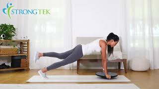 How to Use StrongTek Wobble Balance Board to Exercises [upl. by Yelena]