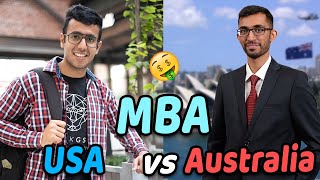 MBA in Australia vs USA Why I Chose Australia Fees Salary GMAT [upl. by Rolfe]