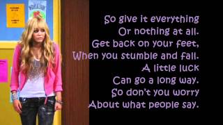 Hannah Montana Forever  ORDINARY GIRL lyrics [upl. by Acenahs]