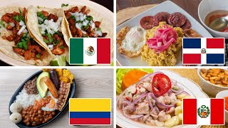 LA COMIDA TÍPICA DE CADA PAÍS DE LATINOAMÉRICA  ISO TOPS [upl. by Neiviv]