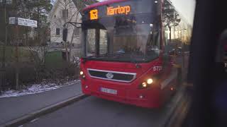 Sweden Stockholm bus 163 ride from ÄLVSJÖ STATION to FRUÄNGEN [upl. by Hewes]