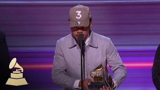 Chance The Rapper Wins Best Rap Album  Acceptance Speech  59th GRAMMYs [upl. by Cl]