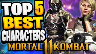 The TOP 5 BEST Characters in MK11 2024  Mortal Kombat 11 [upl. by Nyladnek]