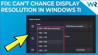 Can’t change display resolution in Windows 11 Here’s what to do [upl. by Epuladaugairam94]