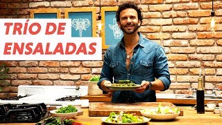 TRES Ensaladas fáciles deliciosas y con pocos ingredientes  ChefOropeza [upl. by Elisee]