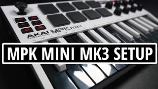 AKAI MPK MINI MK3 Complete Setup  Registration Software Download and Installation Walk Through [upl. by Asaert]