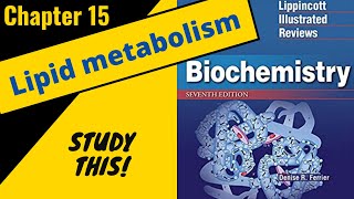 Lippincotts Biochemistry Review Chapter 15 Lipid Metabolism  Study This [upl. by Attenauqa]